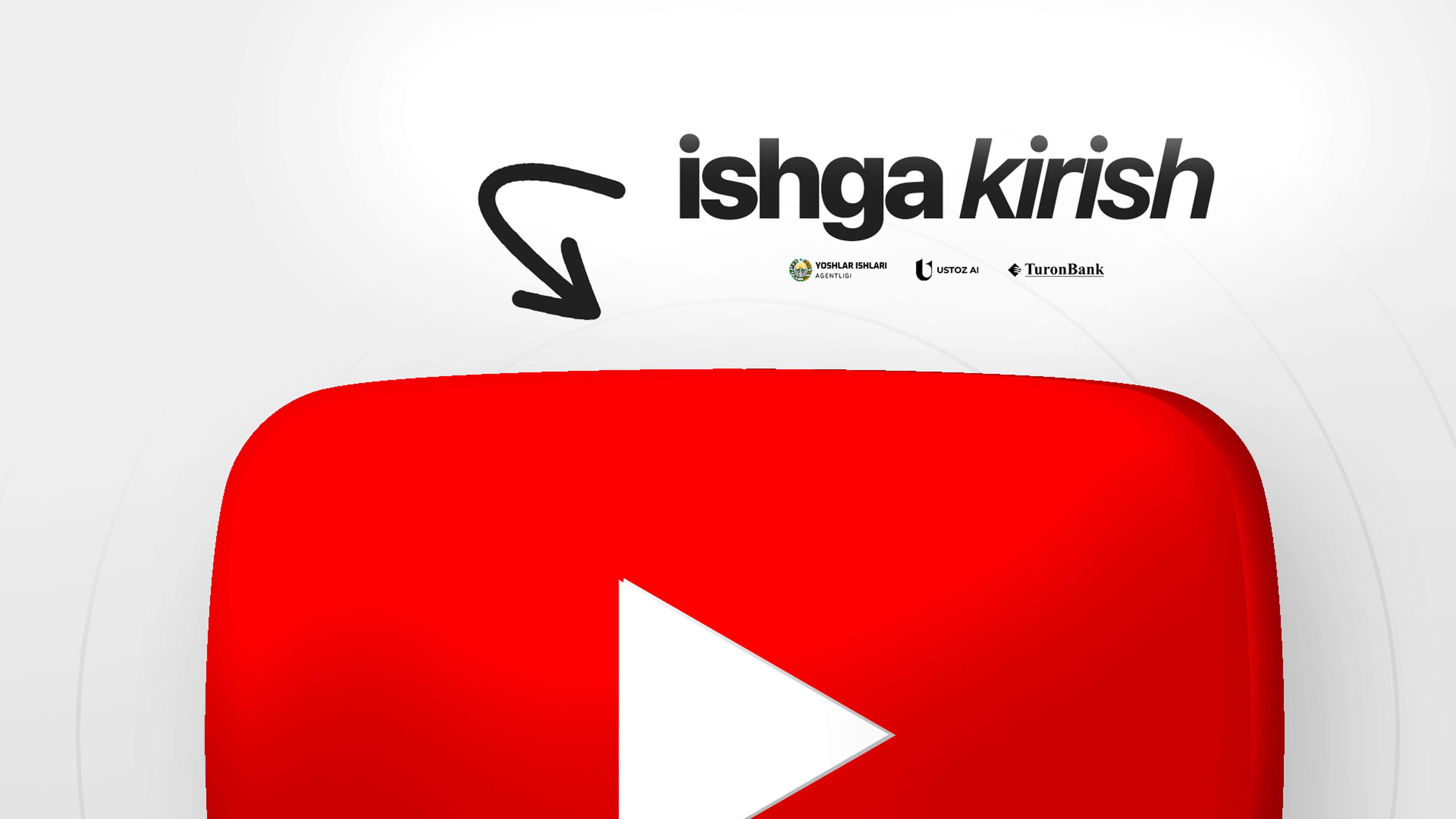 Bepul, sifatli Youtubega ishga kirish kursi - Ustoz ai. Ustoz Ustoz AI