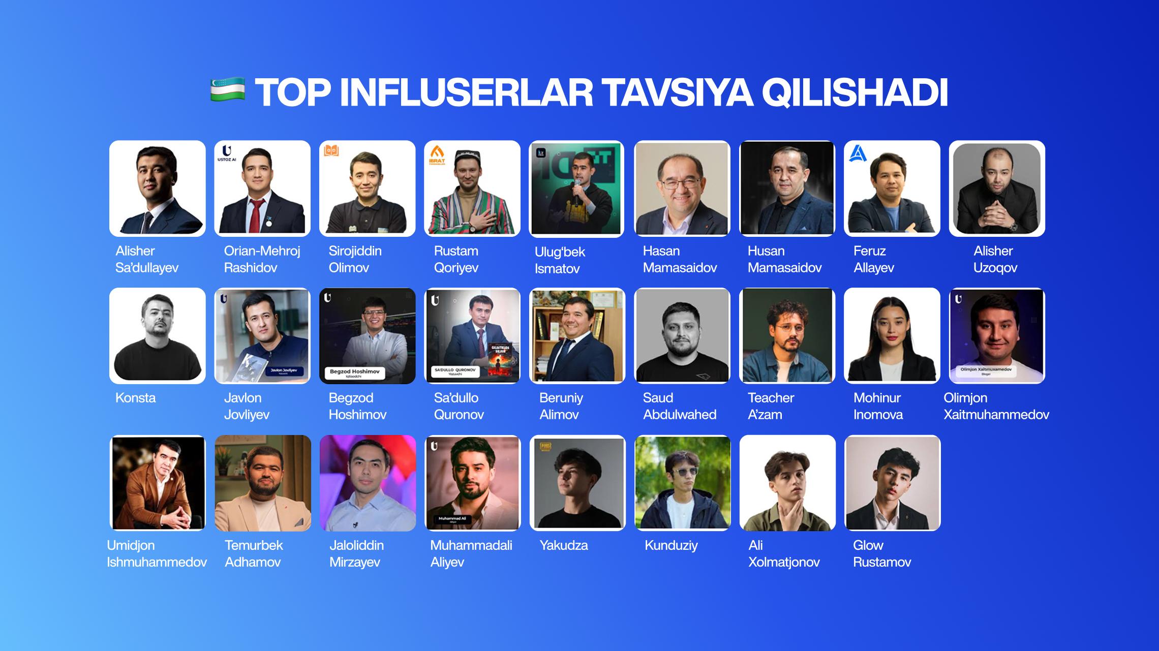 ustoz ai banner influnser